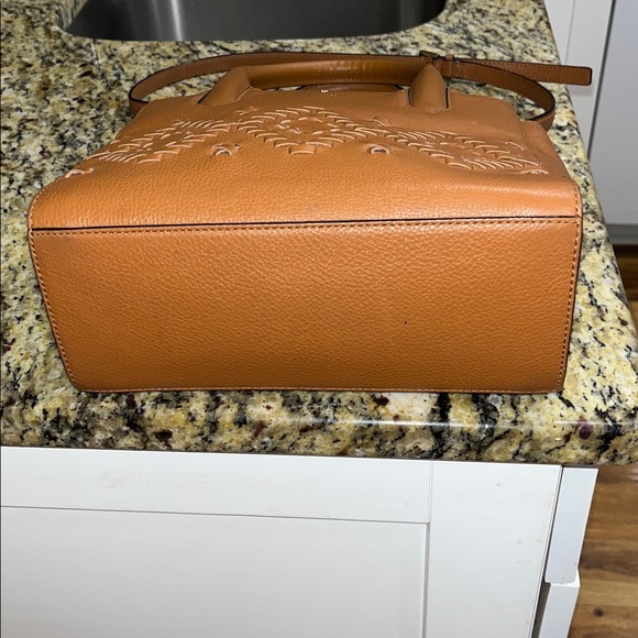 EUC Authentic Flynn Street Small Meriwether Leather Handbag 8.5X10 - Picture 4 of 6